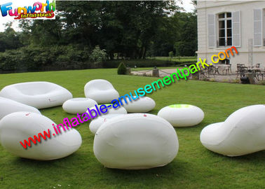 Blow Up Wedding and Event Sofa Chair, LED Lighting Inflatable Furniture, Outdoor Party Air Sealed Chair