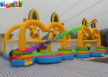 Cat Inflatable Commercial Bouncy Castles / Inflatable Jumping House Waterproof