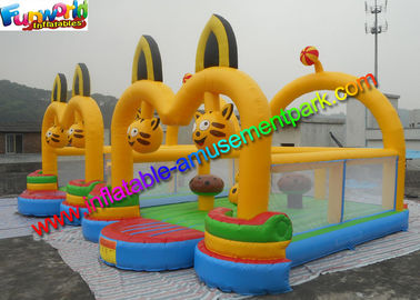 Cat Inflatable Commercial Bouncy Castles / Inflatable Jumping House Waterproof