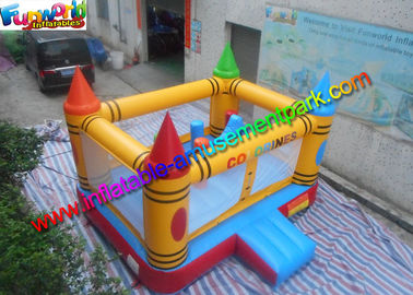 Customized Inflatable Commercial Bouncy Castles / House With 0.55mm PVC Tarpaulin