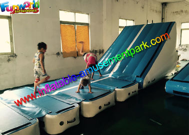 Customized Gym Inflatable Air Track , Inflatable Gymnastics Air Floor With Air Ramp