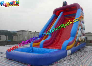 Spiderman Outdoor Inflatable Water Slides 0.55mm PVC Tarpaulin Waterproof