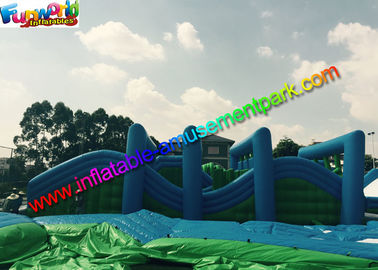 PVC Tarpaulin Inflatables Obstacle Course , Inflatable Running Obstacles