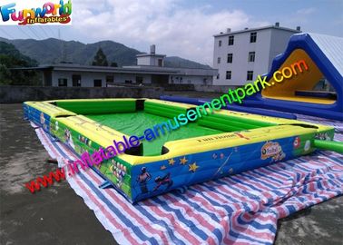 Double Stitch Inflatable Games Rentals Snooker Field With Full Printing