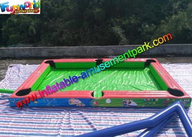 Double Stitch Inflatable Games Rentals Snooker Field With Full Printing