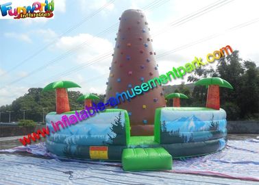 Customized Inflatable Climbing Wall , inflatable rock wall With Jungle