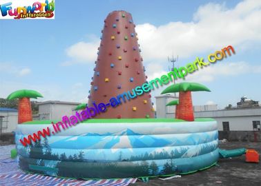 Customized Inflatable Climbing Wall , inflatable rock wall With Jungle