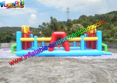 Three In One Inflatable Sports Games Volleyball Court Inflatable Football Field