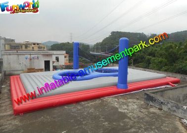 Popular Inflatable Bossaball Court / Volleyball Court Interactive Outdoor Games