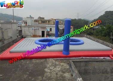 Popular Inflatable Bossaball Court / Volleyball Court Interactive Outdoor Games