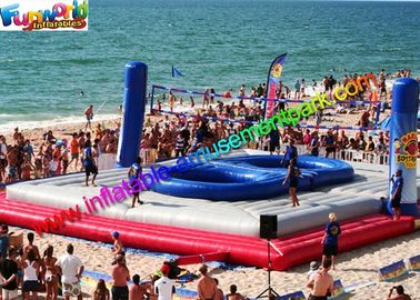 Popular Inflatable Bossaball Court / Volleyball Court Interactive Outdoor Games