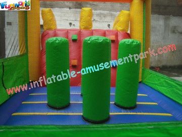 18 OZ Fire Retardant Inflatable Bouncer Slide  CE Blower For Outdoor And Indoor