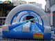 0.55 mm Blue Giant Waterproof Outdoor Inflatable Water Slides For Kids And Adults