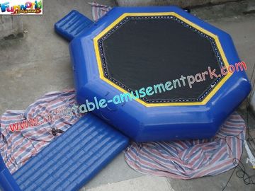 Customized Inflatable Water Toys / Water Trampoline With Slide For Kids