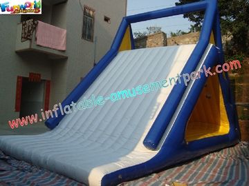 Customized Inflatable Water Toys / Water Trampoline With Slide For Kids