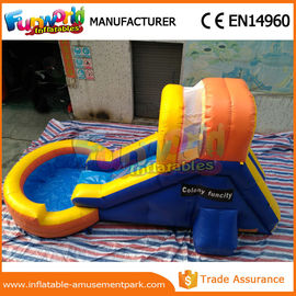 Kids / Adults Wet Outdoor Inflatable Water Slides Waterproof With Blower