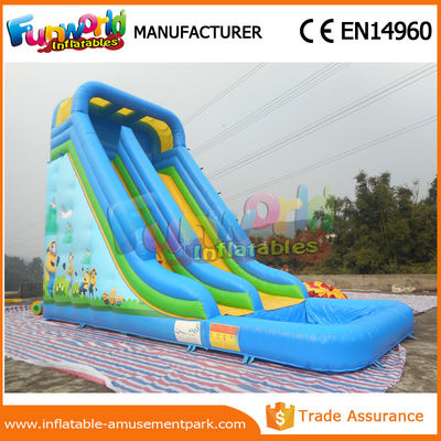 Durable  Outdoor Inflatable Water Slides Inflatable Bouncer Slide With Pool