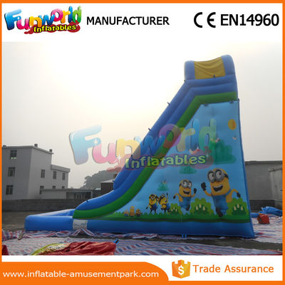 Durable  Outdoor Inflatable Water Slides Inflatable Bouncer Slide With Pool