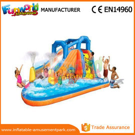 Customized Interesting Mega Aqua Water Slide Large Inflatable Pool Slide