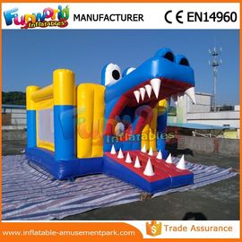 Custom Shark Inflatable Bouncers Inflatable Jumping Castle With 6m x 4m x 3m