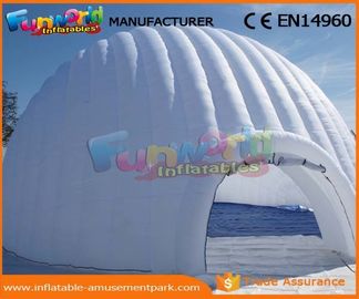 Large PVC Coated Nylon Or PVC Tarpaulin Inflatable Igloo Tent Inflatable Dome Tent For Outdoor