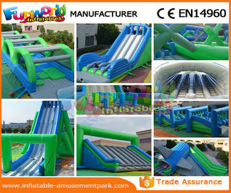 Custom Inflatable Rent Obstacle Course Fireproof Material For Amusement Park