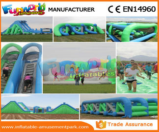 Custom Inflatable Rent Obstacle Course Fireproof Material For Amusement Park