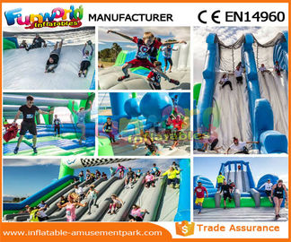 Custom Inflatable Rent Obstacle Course Fireproof Material For Amusement Park