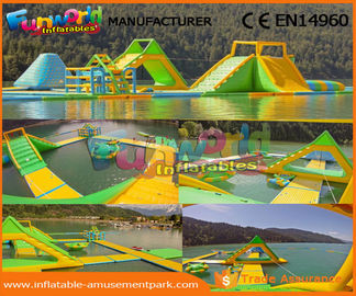 0.9 MM PVC Tarpaulin Inflatable Water Parks For Commercial Aqua Floating Toys