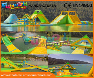 0.9 MM PVC Tarpaulin Inflatable Water Parks For Commercial Aqua Floating Toys