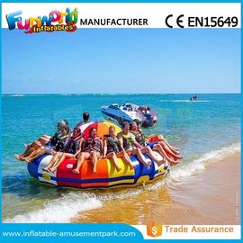 0.9mm PVC Inflatable Water Parks Inflatable Disco Boat Saturn 1 Years Warranty