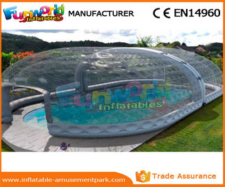 0.6 MM PVC Tarpaulin Clear Inflatable Dome Tent White Outdoor Inflatable Igloo