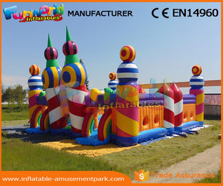 Colorful PVC Giant Inflatable Moonwalk Climbing Jumping Bouncy Castle For Kids