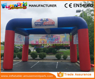 Blue / Red PVC Tarpaulin Inflatable Garage Tent Inflatable Car Wash Tent