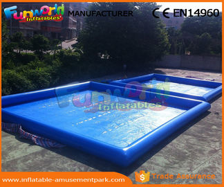 Heat Sealed Inflatable Swimming Pool Wet Deep Rectangle Pool 0.9mm PVC Tarpaulin