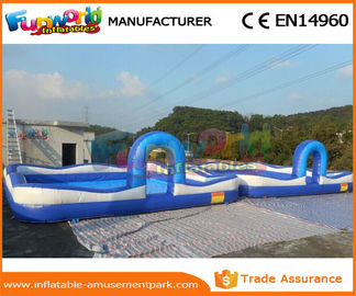 Blue Color Giant Inflatable Water Pools With 680W Air Pump 3 Years Warranty