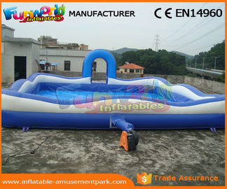 Blue Color Giant Inflatable Water Pools With 680W Air Pump 3 Years Warranty