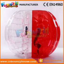 Transparent Inflatable Bubble Ball / Inflatable Zorb Ball Large Hot Air Welded