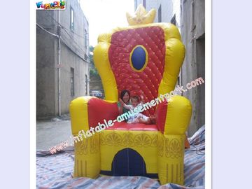 Custom Advertising inflatable , PVC Tarpaulin For King Throne Chair