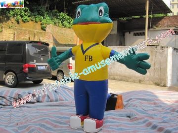 Durable Advertising Inflatables , 0.4mm PVC Tarpaulin Inflatable Frog