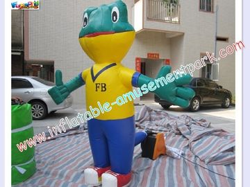 Durable Advertising Inflatables , 0.4mm PVC Tarpaulin Inflatable Frog