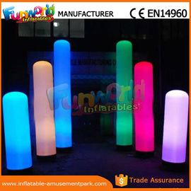 Christmas Party / Wedding Inflatable LED Lighting Pillar 1 Year Warranty