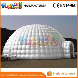 PVC tarpaulin Dome Inflatable Igloo Tent For Camping with Hand printing