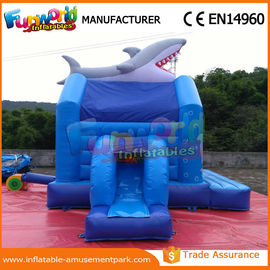 Hot Dolphin Inflatable Bouncer Slide For playground / inflatable combo bouncers