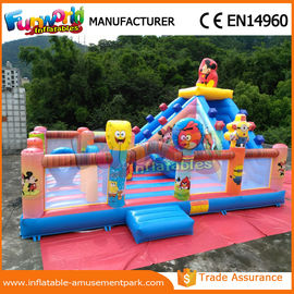 Mickey Mouse &amp; Minion Combo Inflatable Bouncer Slide Jumping Castle for Kids