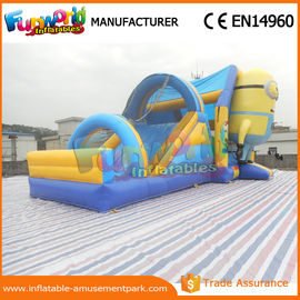 Durable Inflatable Spongebob Combo bounce house with slide / Inflatable Combo Units