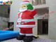 Nylon Inflatable Christmas Decorations Santa For Gift , 4 Meter
