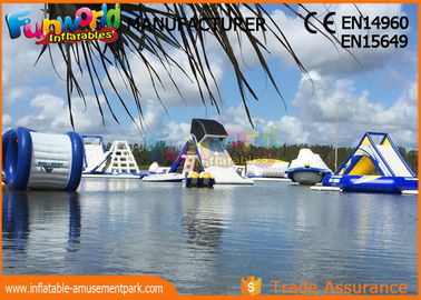 Giant Inflatable Water Parks / Hand printing Inflatable Aqua Park