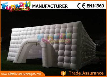 Large Outdoor LED Inflatable Cube Tent for Wedding / Camping