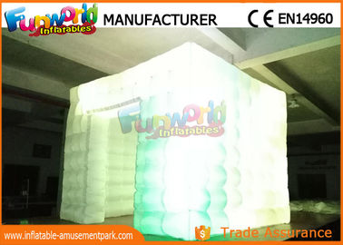 Custom Inflatable Cube Tent / Led Inflatable Air Tent Trade Show Room